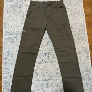Wrangler Green Cargo Pants Durable Cotton Blend